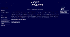 Desktop Screenshot of contactincontext.org