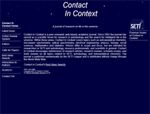 Tablet Screenshot of contactincontext.org
